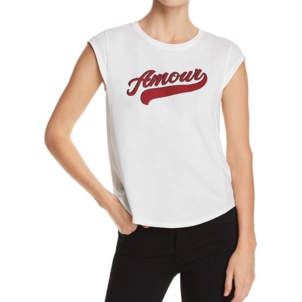 JOIE Amour Graphic Muscle Shirt NWT